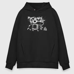 Мужское худи Oversize хлопок The black parade quote