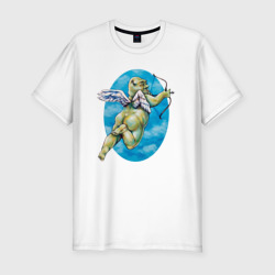 Мужская футболка хлопок Slim Шрек ангел-амур