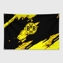 Флаг-баннер Боруссия Дортмунд желтый спорт