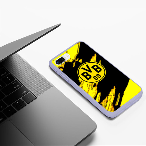 Чехол для iPhone 7Plus/8 Plus матовый Боруссия Дортмунд желтый спорт, цвет светло-сиреневый - фото 5