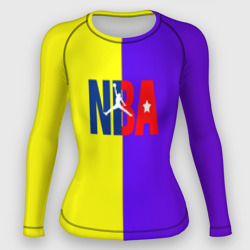 Женский рашгард 3D NBA sport полосы