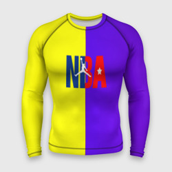 Мужской рашгард 3D NBA sport полосы