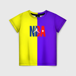 Детская футболка 3D NBA sport полосы