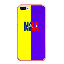 Чехол для iPhone 7Plus/8 Plus матовый NBA sport полосы