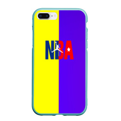 Чехол для iPhone 7Plus/8 Plus матовый NBA sport полосы