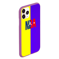 Чехол для iPhone 11 Pro Max матовый NBA sport полосы - фото 2