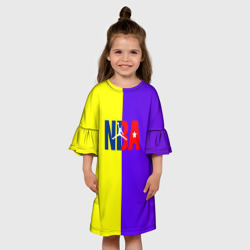 Детское платье 3D NBA sport полосы - фото 2