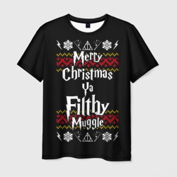 Merry Christmas ya filthy muggle – Мужская футболка 3D с принтом купить со скидкой в -26%