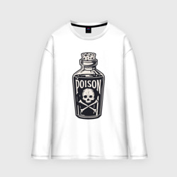 Мужской лонгслив oversize хлопок Пузырёк с ядом