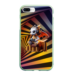 Чехол для iPhone 7Plus/8 Plus матовый Dragon cub - gamer