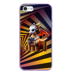 Чехол для iPhone 5/5S матовый Dragon cub - gamer