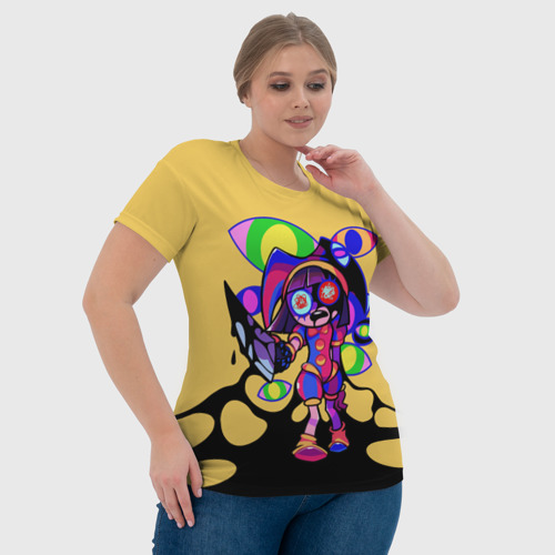 Женская футболка 3D с принтом Цифровой цирк Помни глаза, фото #4