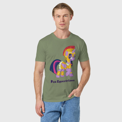 Мужская футболка хлопок Римская Твайлайт Спаркл, цвет авокадо - фото 3
