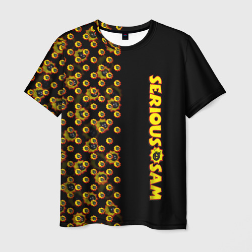 Мужская футболка 3D Serious Sam pattern game, цвет 3D печать