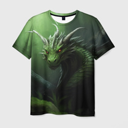 Лесной  зеленый  дракон символ  2024 – Футболка с принтом купить со скидкой в -26%