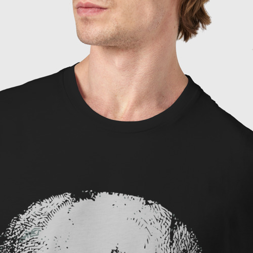 Мужская футболка хлопок Russia skull, цвет черный - фото 6