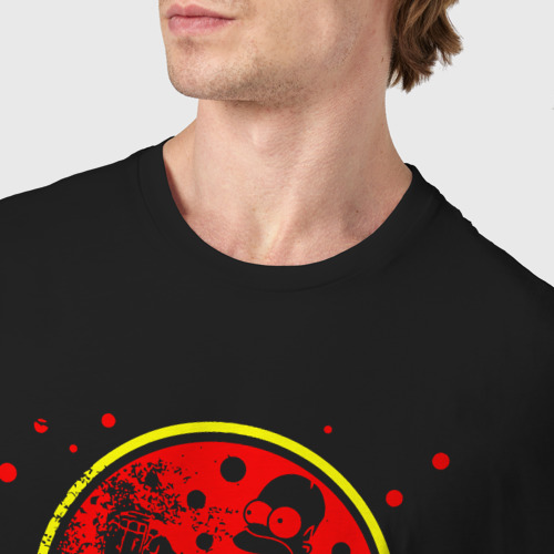 Мужская футболка хлопок Юрский bar, цвет черный - фото 6
