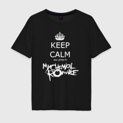 Мужская футболка хлопок Oversize My Chemical Romance keep calm