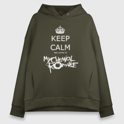 Женское худи Oversize хлопок My Chemical Romance keep calm