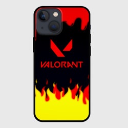 Чехол для iPhone 13 mini Valorant flame texture games