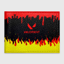 Обложка для студенческого билета Valorant flame texture games