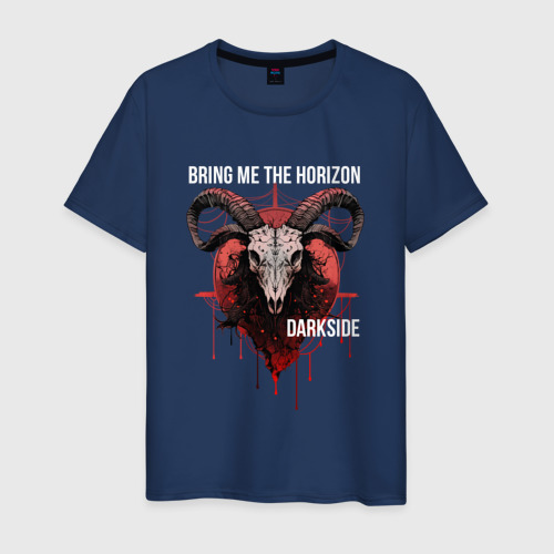 Мужская футболка из хлопка с принтом Bring Me the Horizon - ram, вид спереди №1