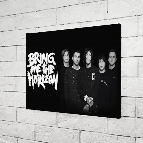 Холст прямоугольный Bring Me the Horizon - rock, цвет 3D печать - фото 3