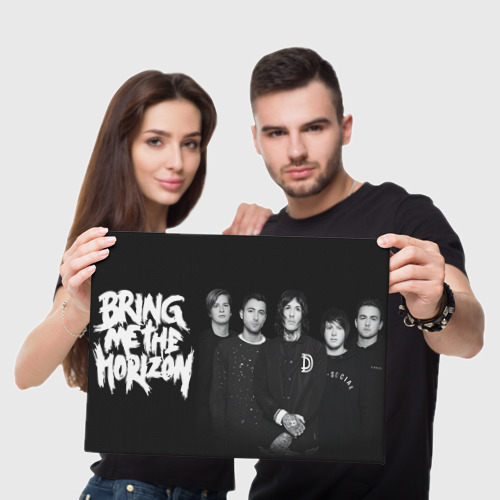 Холст прямоугольный Bring Me the Horizon - rock, цвет 3D печать - фото 5