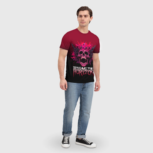 Мужская футболка 3D Bring Me the Horizon - rock band, цвет 3D печать - фото 5