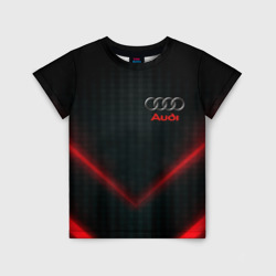 Детская футболка 3D Audi stripes neon