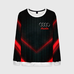 Мужской свитшот 3D Audi stripes neon