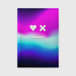 Обложка для автодокументов Love death robots neon gradient serial