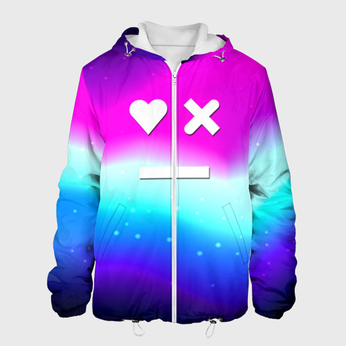 Мужская куртка 3D Love death robots neon gradient serial, цвет 3D печать