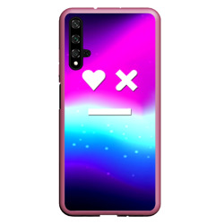 Чехол для Honor 20 Love death robots neon gradient serial