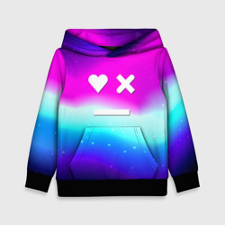 Детская толстовка 3D Love death robots neon gradient serial