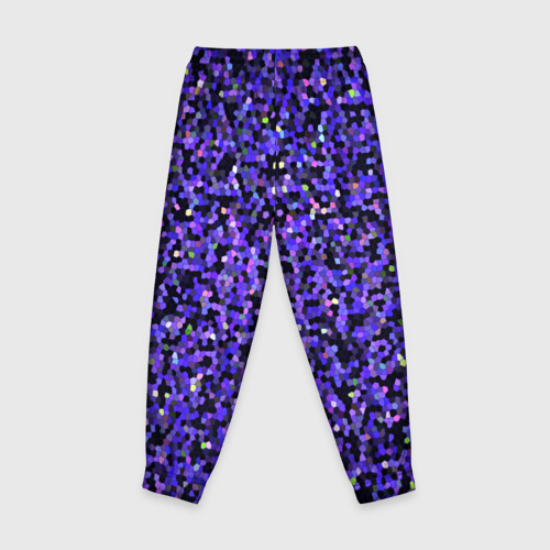 Детские брюки 3D Фиолетовая мозаика, цвет 3D печать - фото 2