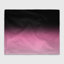 Плед 3D Черно-розовый градиент