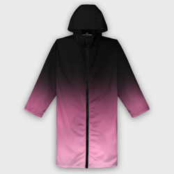 Женский дождевик 3D Черно-розовый градиент