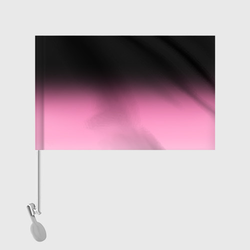 Флаг для автомобиля Черно-розовый градиент - фото 2