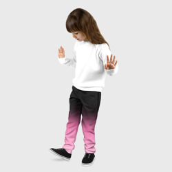 Детские брюки 3D Черно-розовый градиент - фото 2