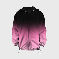 Детская куртка 3D Черно-розовый градиент