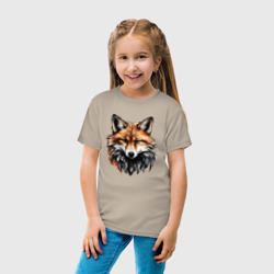 Детская футболка хлопок Лисица в перьях - фото 2