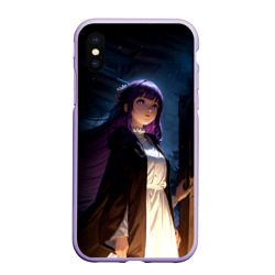 Чехол для iPhone XS Max матовый Ферн - темной ночью