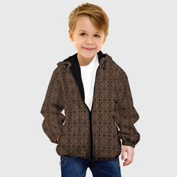 Детская куртка 3D Ажурный тёмно-коричневый - фото 2