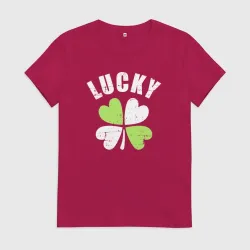 Женская футболка хлопок Lucky day