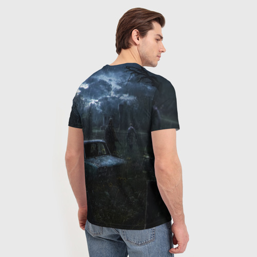 Мужская футболка 3D STALKER 2 дождливая погода, цвет 3D печать - фото 4
