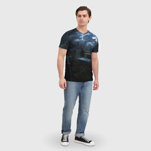 Мужская футболка 3D STALKER 2 дождливая погода, цвет 3D печать - фото 5