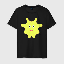 Мужская футболка хлопок Жёлтый веселый персонаж
