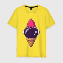 Мужская футболка хлопок Космическое мороженое