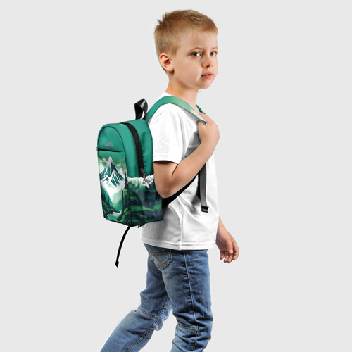 Детский рюкзак 3D Графический пейзаж Камчатки   - фото 2